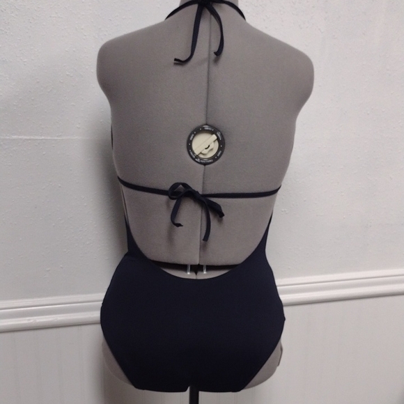 J. Crew Black Halter One-Piece Swimsuit - Picture 7 of 9